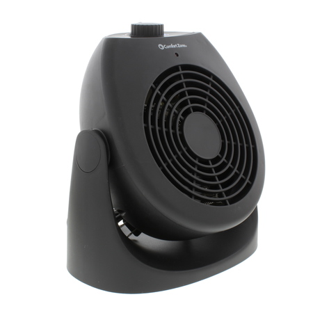 Comfort Zone Combo Personal Heater and Fan, 2 Heat Settings & 2 Fan Speeds. Black CZHC21